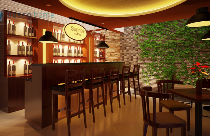 Thiết kế thi công quán Cafe cà phê tại TP Vinh Nghệ An